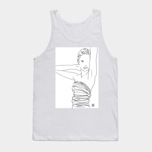 Line Art Lady Tank Top